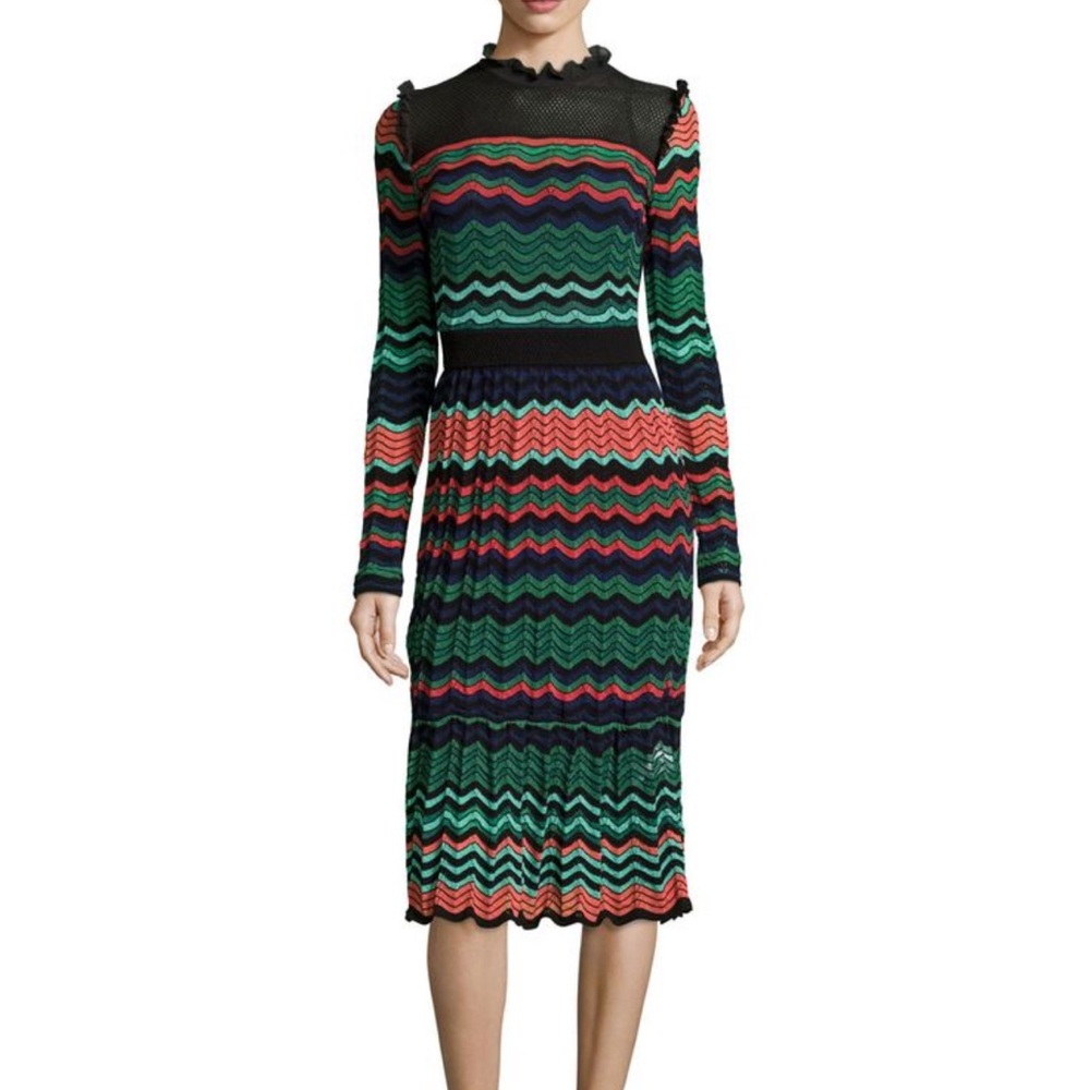 Missoni Vibrant Zigzag Knit Skirt